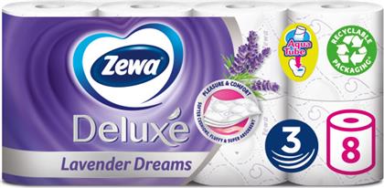 ΧΑΡΤΙ ΥΓΕΙΑΣ 3ΦΥΛΛΟ DELUXE LAVENDER (2X8ΤΕΜ) 1+1 ΔΩΡΟ ZEWA