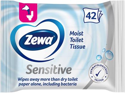 ΥΓΡΟ ΧΑΡΤΙ ΥΓΕΙΑΣ SENSITIVE MOIST 42 ΤΕΜΑΧΙΑ 184G ZEWA