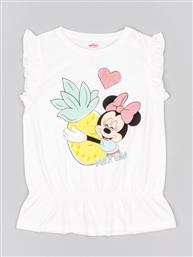 T-SHIRT MYSZKA MINNIE ZKGAP0303 23031 ΛΕΥΚΟ REGULAR FIT ZIPPY