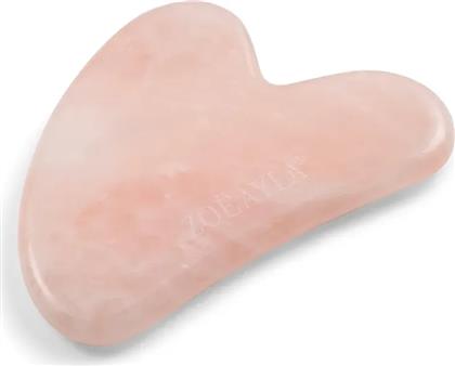 ΠΛΑΚΑ ΜΑΣΑΖ ΠΡΟΣΩΠΟΥ ROSE QUARTZ GUA SHA ΧΡΩΜΑ: ΡΟΖ, 0 ZOE AYLA