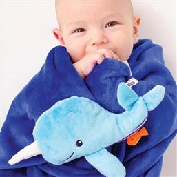 ΚΟΥΒΕΡΤΑ FLEECE ΑΓΚΑΛΙΑΣ (68.5X100) WHALE ZOOCCHINI από το SPITISHOP