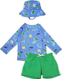 ΠΑΙΔΙΚΟ ΜΑΓΙΟ - ΜΠΛΟΥΖΑ-ΚΑΠΕΛΟ (ΣΕΤ 3ΤΜΧ) ΜΕ ΑΝΤΗΛΙΑΚΗ ΠΡΟΣΤΑΣΙΑ DEVIN THE DINO & FRIENDS 2 ΕΤΩΝ 2 ΕΤΩΝ ZOOCCHINI