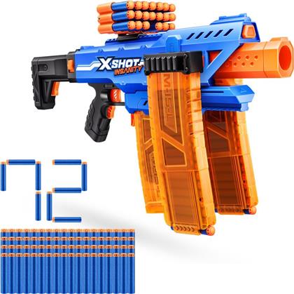 X-SHOT INSANITY MOTORISED CLIP MANIA 72 DARTS (36786) ZURU