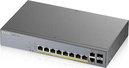 GS1350-12HP-EU0101F NETWORK SWITCH MANAGED L2 GIGABIT ETHERNET (10 GBPS) 12 PORTS 130W POE SUPPORT GREY ZYXEL