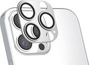 STYLEGLASS CAMERA FOR APPLE IPHONE 14 PRO / 14 PRO MAX 2PCS. SET METAL SILVER + CLEAR 4SMARTS