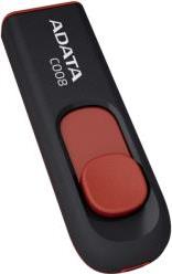 AC008-16G-RKD CLASSIC C008 16GB USB2.0 FLASH DRIVE BLACK/RED ADATA