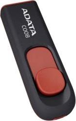 CLASSIC C008 64GB USB2.0 FLASH DRIVE BLACK/RED ADATA