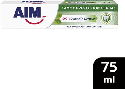 ΟΔΟΝΤΟΚΡΕΜΑ FAMILY PROTECTION HERBAL 75ML AIM από το ΑΒ ΒΑΣΙΛΟΠΟΥΛΟΣ