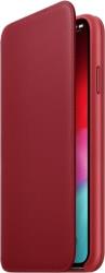 MRX32 IPHONE XS MAX LEATHER FOLIO BOOK CASE (PRODUCT)RED APPLE