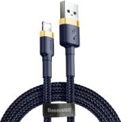 CAFULE CABLE USB FOR LIGHTNING 2.4A 1M GOLD/BLUE BASEUS