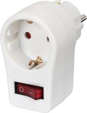 SOCKET WITH ON/OFF SWITCH WHITE 1508070 BRENNENSTUHL