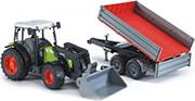 CLAAS NECTIS 267 F WITH FRONT LOADER AND SIDE TRAILER BRUDER από το e-SHOP