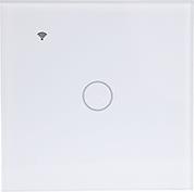 WIFI LIGHT WALL TOUCH SWITCH ΜΟΝΟΣ ΛΕΥΚΟΣ L / N+L COOLSEER