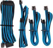DIY CABLE PREMIUM INDIVIDUALLY SLEEVED DC CABLE STARTER KIT TYPE4 (GEN4) BLUE/BLACK CORSAIR