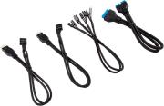 DIY CABLE PREMIUM SLEEVED I/O CABLE EXTENSION KIT BLACK CORSAIR