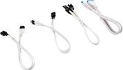 DIY CABLE PREMIUM SLEEVED I/O CABLE EXTENSION KIT WHITE CORSAIR
