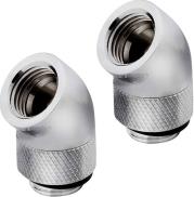 HYDRO X FITTING ADAPTER XF 45° ANGLED ROTARY CHROME 2-PACK CORSAIR