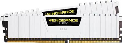 ΜΝΗΜΗ RAM VENGEANCE LPX WHITE CMK16GX4M2A2666C16W DDR4 16GB (2X8GB) 2400MHZ DIMM ΓΙΑ DESKTOP CORSAIR