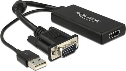 ΑΝΤΑΠΤΟΡΑΣ VGA D-SUB15 + USB TO HDMI DELOCK