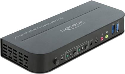 HDMI KVM SWITCH 11481, USB 3.0, AUDIO, 4K60HZ, ΜΑΥΡΟ DELOCK