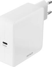 USBC-AC140 USB-C WALL CHARGER 65W WHITE DELTACO