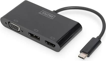 ΑΝΤΑΠΤΟΡΑΣ USB USB-C 3IN1 TRIPLE MONITOR ADAPTER (HDMI, DP, VGA) DIGITUS