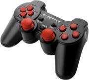 EGG107R GAMEPAD PS3/PC USB TROOPER BLACK/RED ESPERANZA
