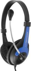 EH158B STEREO HEADPHONES WITH MICROPHONE ROOSTER BLUE ESPERANZA
