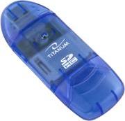 TA101B TITANUM SDHC CARD READER USB 2.0 BLUE ESPERANZA από το e-SHOP