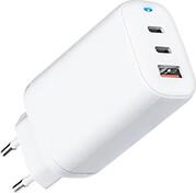 TRAVEL CHARGER GAN 65W WITH 2X USB TYPE C SOCKET WITH PD AND QC 4.0 FORCELL