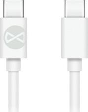 CABLE USB-C - USB-C 1,0 M 3A WHITE FOREVER