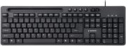 KB-UM-108 MULTIMEDIA KEYBOARD WITH PHONE STAND, BLACK, US-LAYOUT GEMBIRD