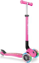 SCOOTER PRIMO FOLDABLE FANTASY LIGHTS FLOWERS NEON PINK (434-110) GLOBBER