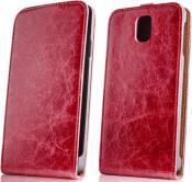 LEATHER CASE EXCLUSIVE FOR SAMSUNG G3500 CORE PLUS RED GREENGO