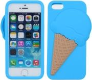 SILICON 3D BACK COVER CASE ICE CREAM FOR APPLE IPHONE 6/6S BLUE 5900495458629 GREENGO