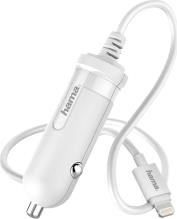 173862 EASY CAR CHARGER LIGHTNING 1 A WHITE HAMA