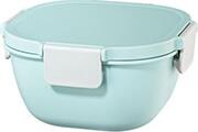 HAMA 181585 XAVAX LARGE LUNCH BOX, FOR MICROWAVE, WITH CUTLERY, 1700 ML, PASTEL BLUE / GREY