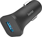 201634 CAR CHARGER WITH USB-A SOCKET, 6 W, BLACK HAMA