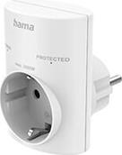 223321 OVERVOLTAGE PROTECTION ADAPTER WHITE HAMA