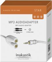 STAR MP3 AUDIO ADAPTER JACK ΤΟ RCA WHITE IN AKUSTIK από το e-SHOP