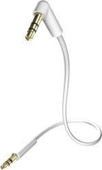 STAR MP3 AUDIO CABLE 3.5MM JACK PLUG 90° 0.5M WHITE IN AKUSTIK
