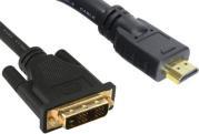HDMI TO DVI ADAPTER CABLE HIGH SPEED 1M BLACK INLINE