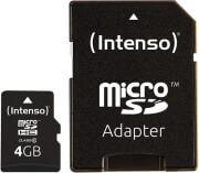 3413450 MICRO SDHC 4GB CLASS 10 WITH ADAPTER INTENSO