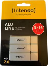 ALU LINE 3X16GB ALUMINUM USB STICKS INTENSO