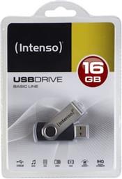 BASIC LINE 16GB USB 2.0 STICK ΑΣΗΜΙ INTENSO από το PUBLIC