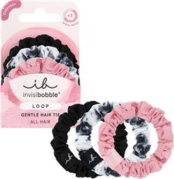 LOOP BE GENTLE HAIR TIE FOR FINE TO NORMAL HAIR ΛΑΣΤΙΧΑΚΙΑ ΜΑΛΛΙΩΝ ΙΔΑΝΙΚΑ ΓΙΑ ΛΕΠΤΑ ΕΩΣ ΚΑΝΟΝΙΚΑ ΜΑΛΛΙΑ 3 ΤΕΜΑΧΙΑ INVISIBOBBLE