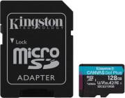 SDCG3/128GB CANVAS GO PLUS 128GB MICRO SDXC CLASS 10 UHS-I U3 V30 A2 + SD ADAPTER KINGSTON