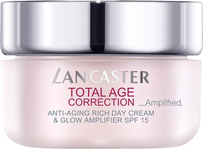 TOTAL AGE CORRECTION AMPLIFIED - ANTI-AGING RICH DAY CREAM & GLOW AMPLIFIER SPF15 50 ML - 8571036140 LANCASTER