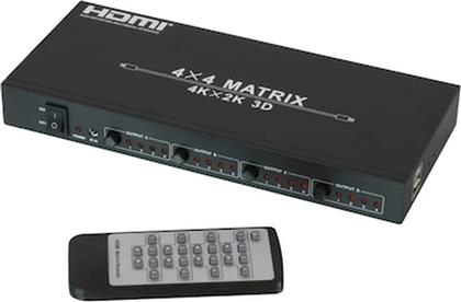HDMI SWITCH 4K UHD 4X4, 4 IN 4 OUT,MATRIX HDMI 1.4 UP TO 4K2K LINDY από το PUBLIC