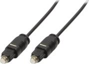 CA1006 AUDIO CABLE 2X TOSLINK MALE 1M BLACK LOGILINK